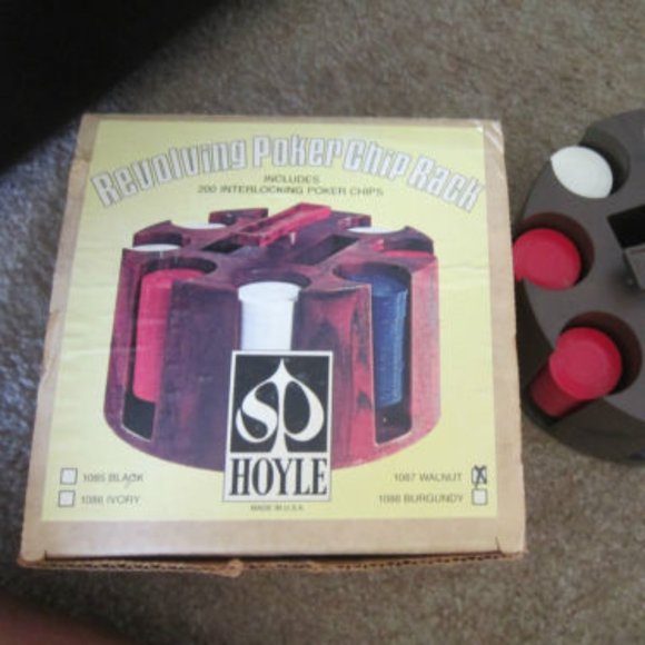 Hoyle Revolving Poker Chip Rack